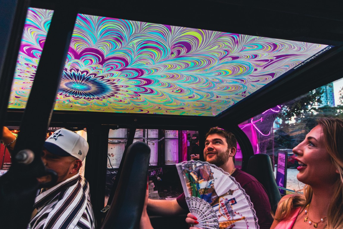 Tripz electric vehicle on Austin streets